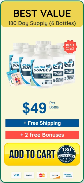 Buy NeuroSurge six bottles